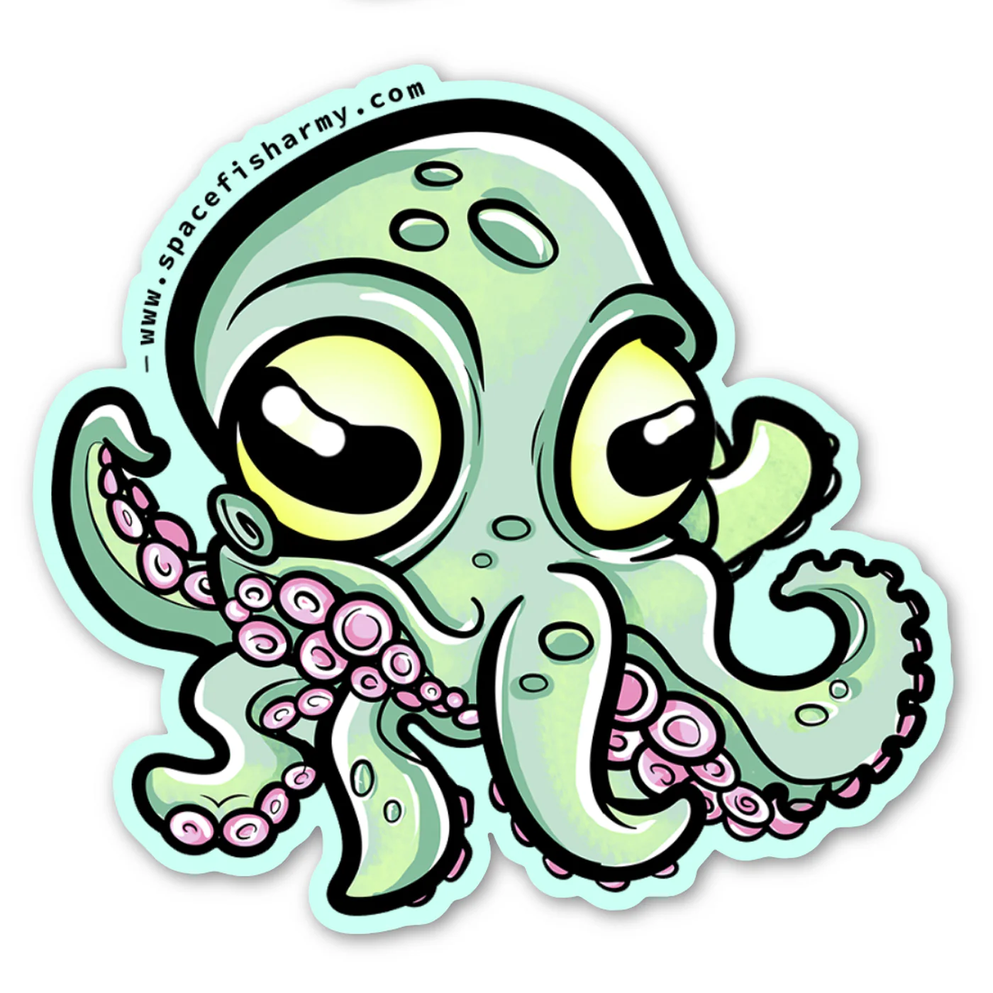 Cookie The Octopus Vinyl Sticker