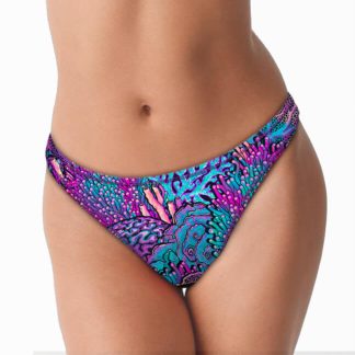 Coral Kaleidoscope Cheeky Bikini Bottoms