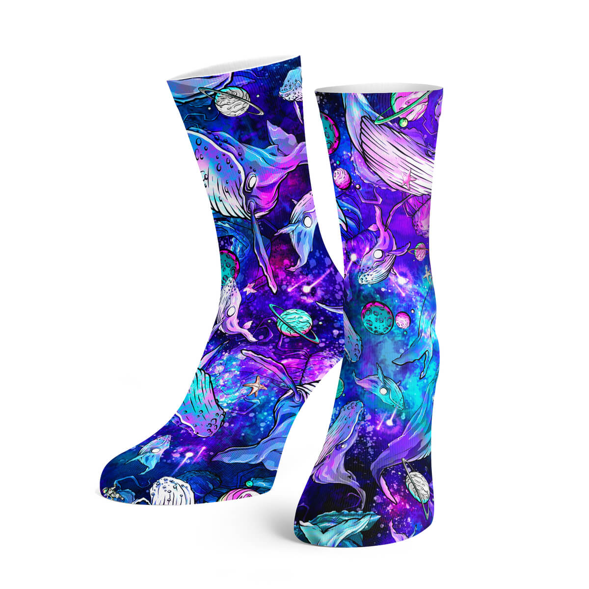 Cosmic Whale Dive Socks
