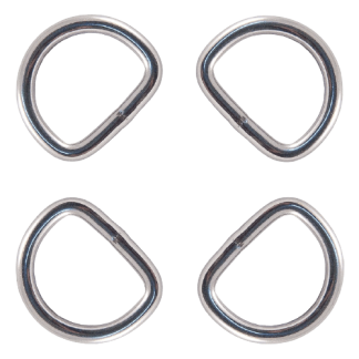 Halcyon - Straight D-Ring 1" (25mm) Stainless Steel