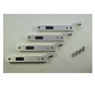 Scubatools Hook Spanner Set w-4 Spanners & 4 Pins