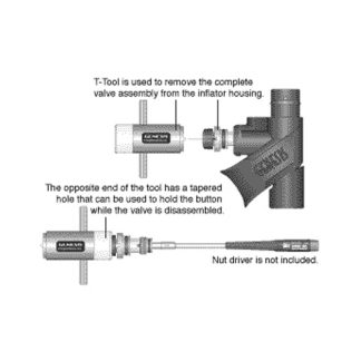 Scubatools Standard Inflator T-Tool for Hog Wings
