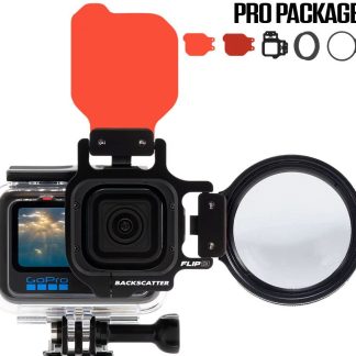 Backscatter - FLIP13 Pro Package with Dive & Deep Filters & +15 MacroMate Mini Lens for GoPro HERO 5, 6, 7, 8, 9, 10, 11, 12, 13