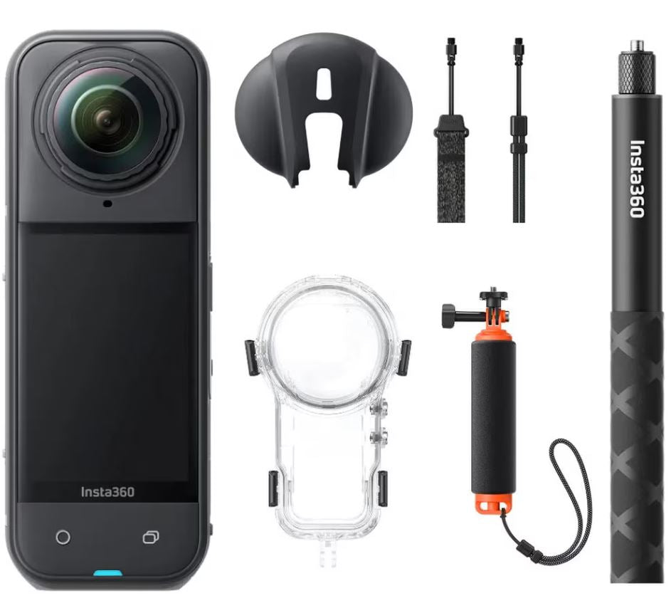 Backscatter - Insta360 X5 360° Invisible Dive Action Camera Bundle