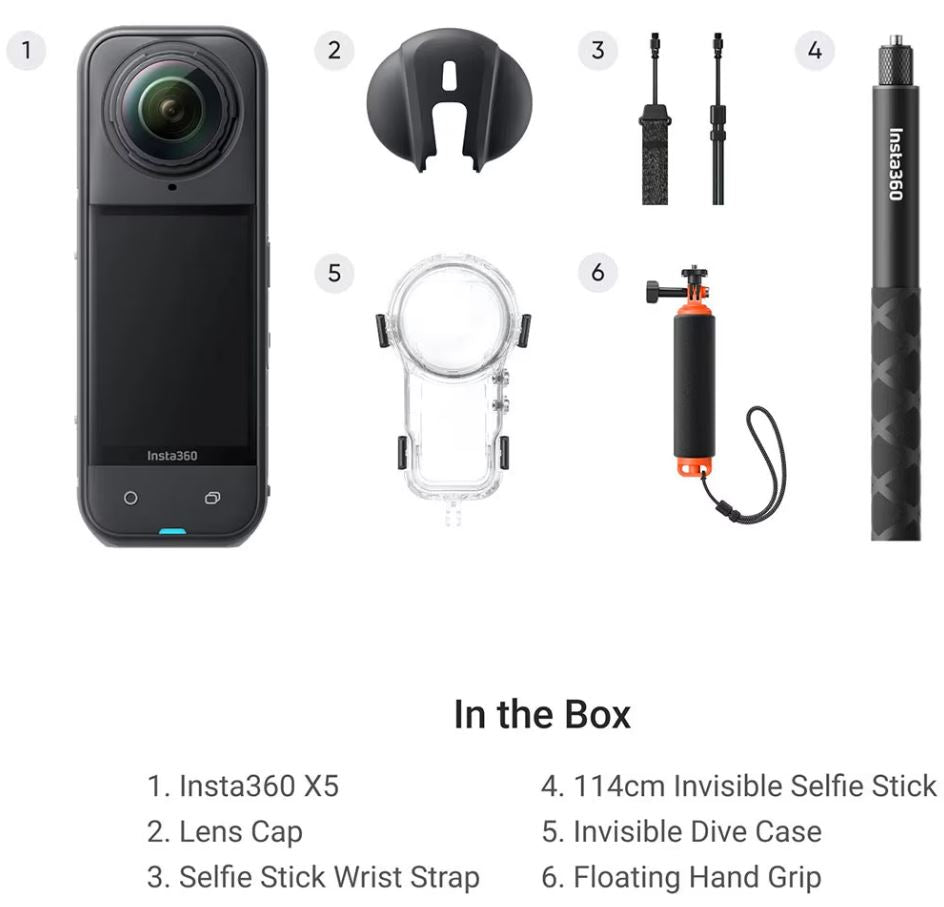 Backscatter - Insta360 X5 360° Invisible Dive Action Camera Bundle - Image 4