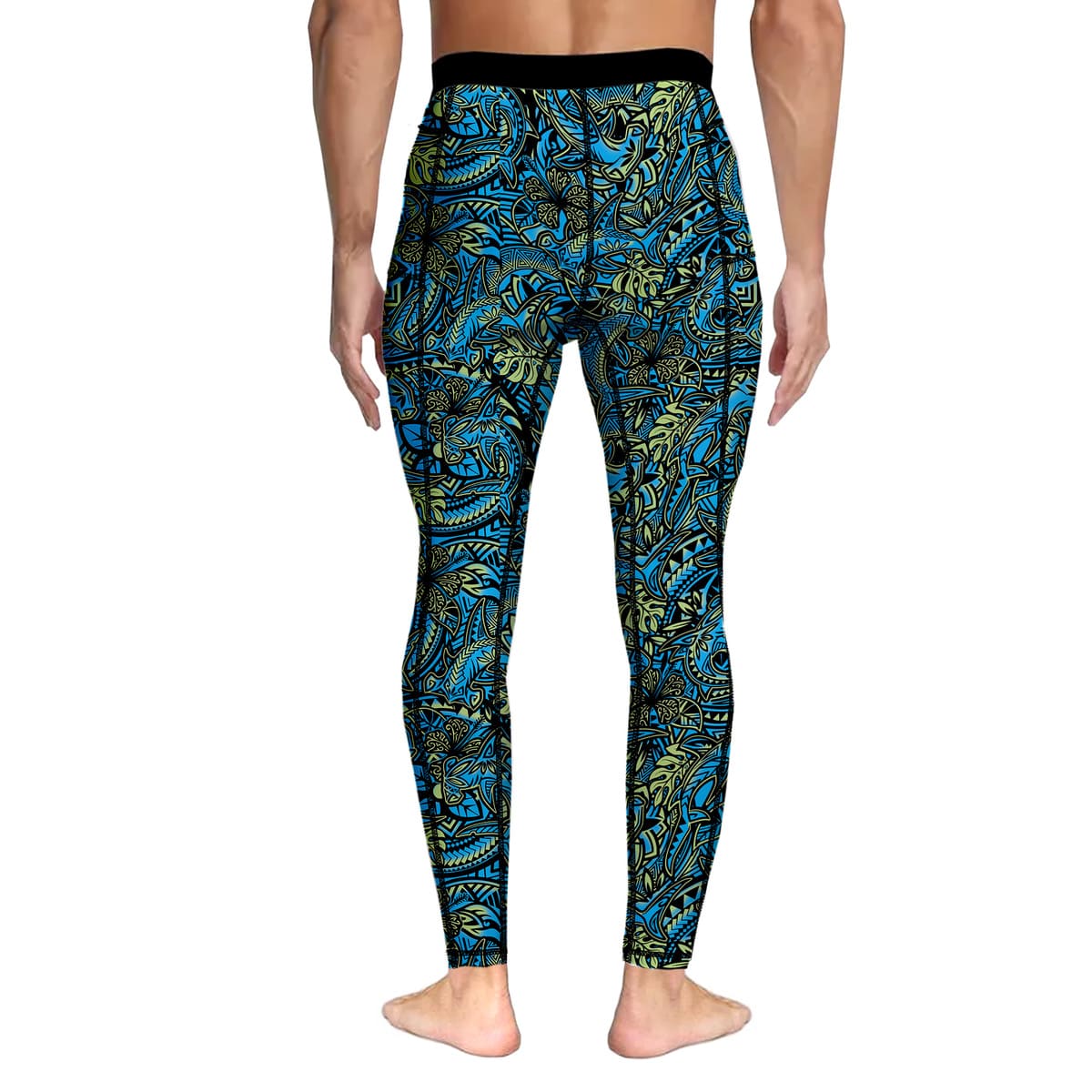 MENS Hammerhead Hibiscus Scuba Pants - Image 2