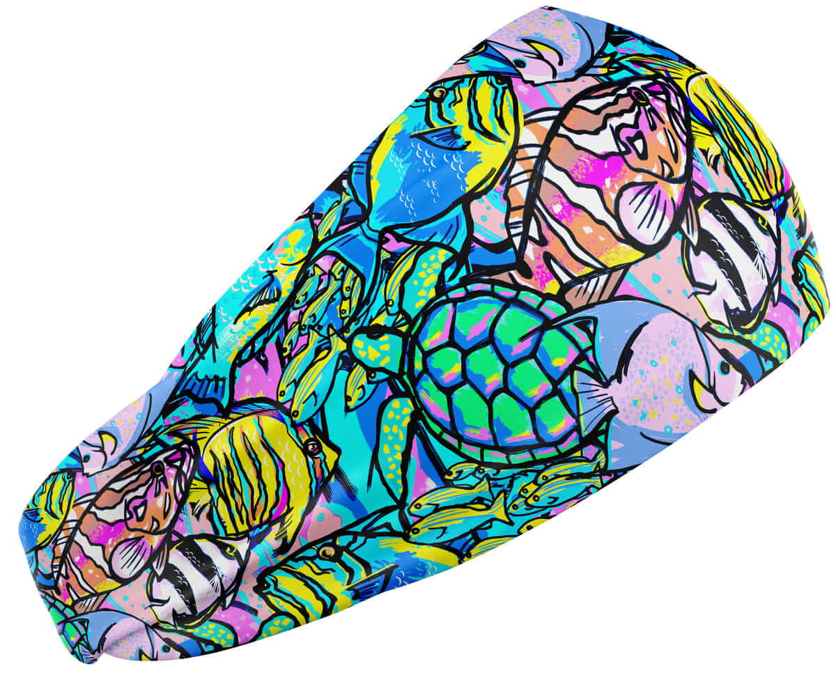 Neon Fish Frenzy Scuba Headband