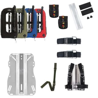 Dive Rite - Complete Single Tank XT Stainless Steel Backplate And Wing Kit - 25LB Wing
