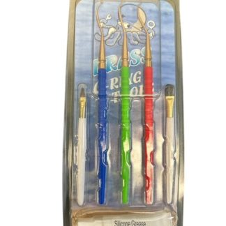Brass - Ring Pick Set (3) w/ Silicone Grease