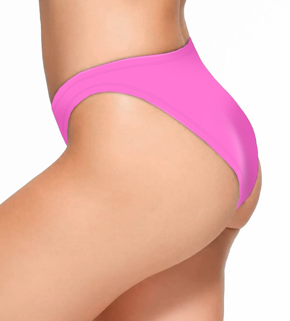 Sunset Pink Cheeky Bikini Bottoms - Image 2