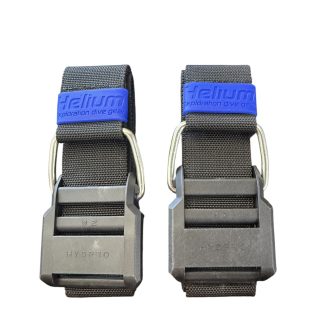 Helium Dive - Tank Cam Straps with Plastic Buckle & V2 Loops (PAIR)