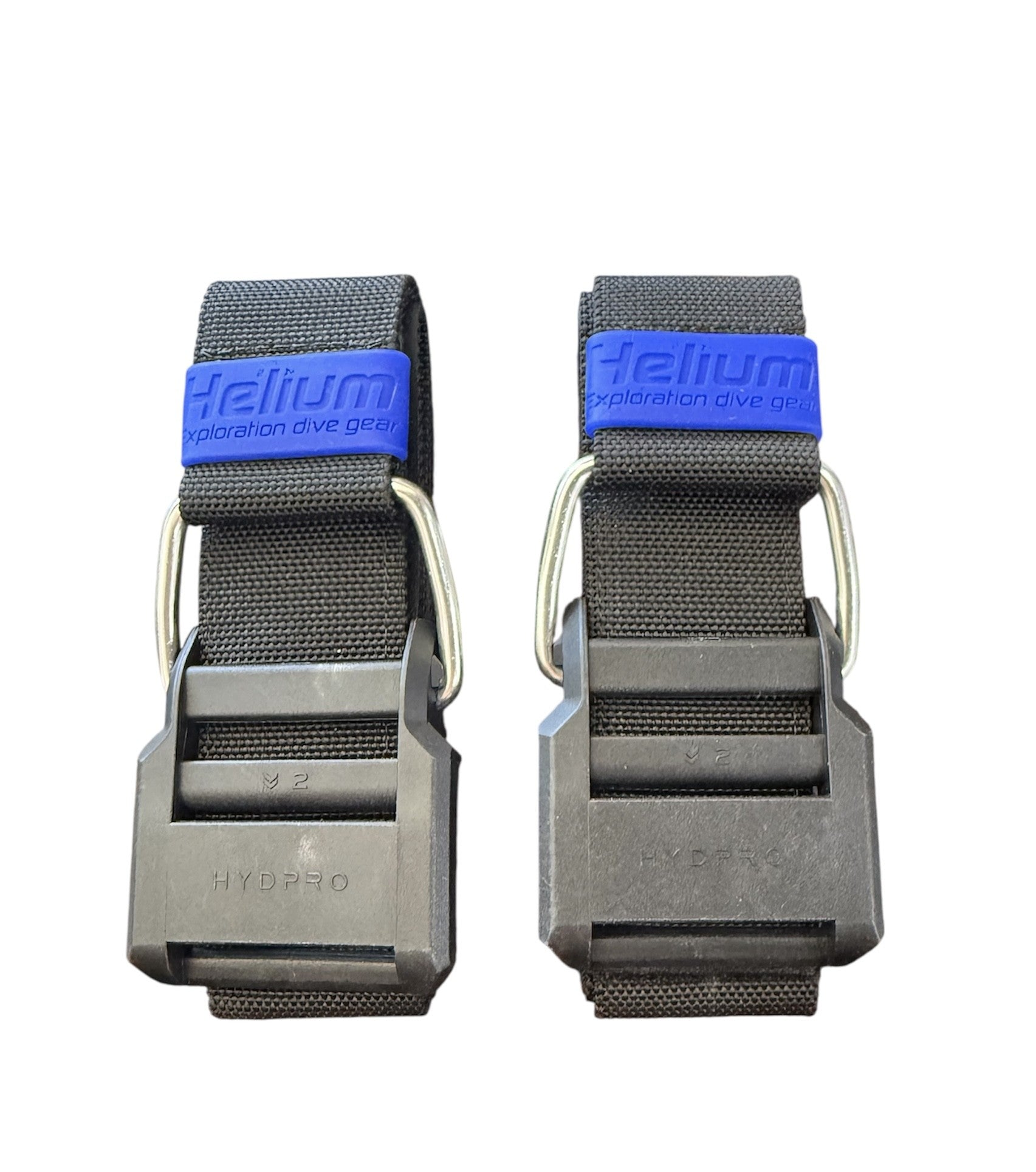 Helium Dive - Tank Cam Straps with Plastic Buckle & V2 Loops (PAIR)