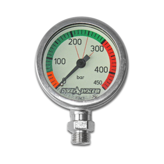 Pressure Gauge 450 Bar + Swivel