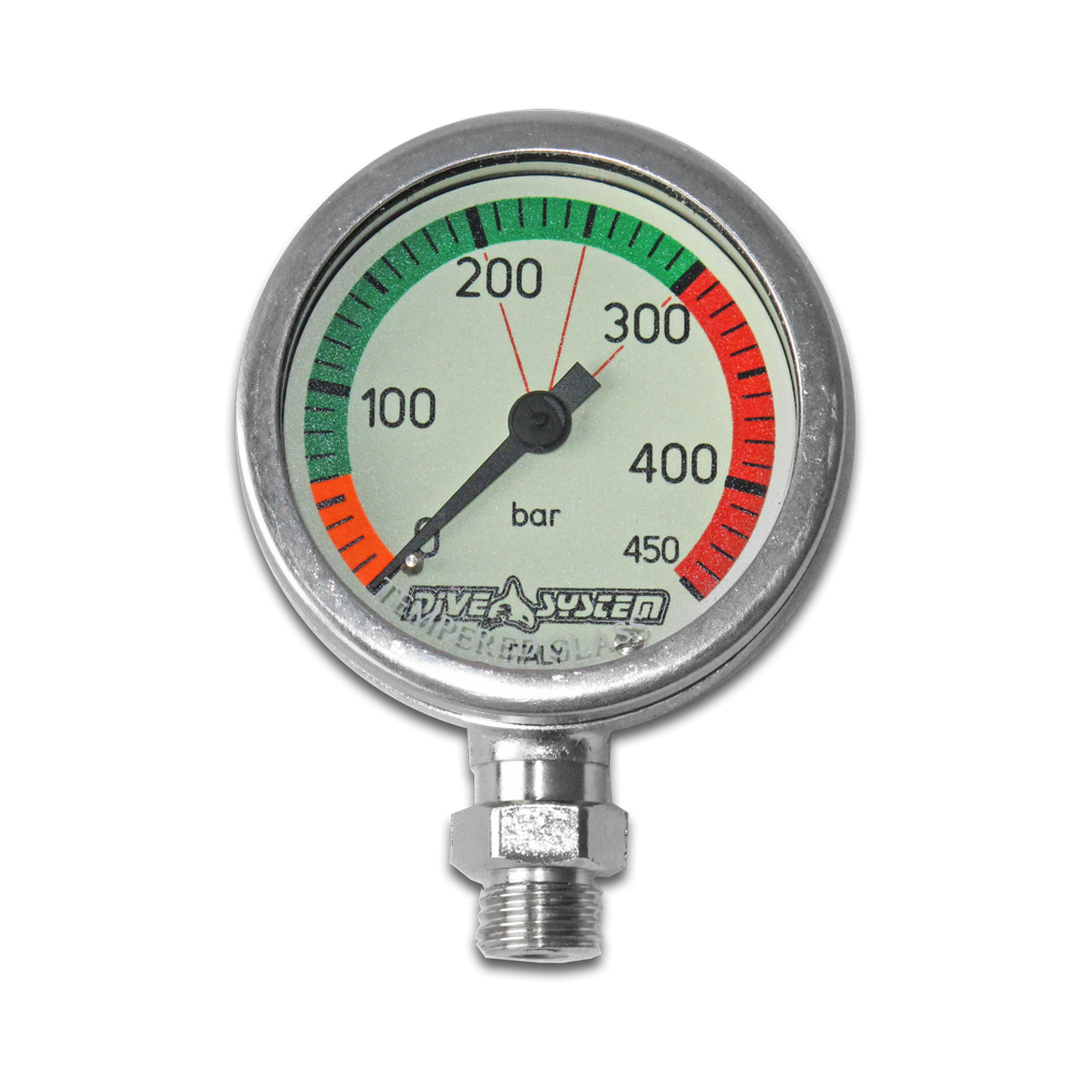 Pressure Gauge 450 Bar + Swivel