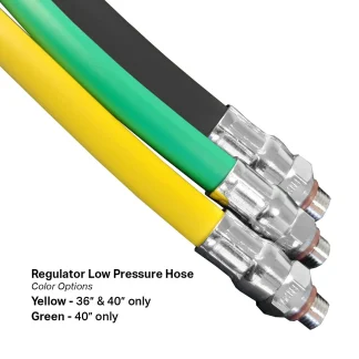 40" L.P. Regulator Hose-Green