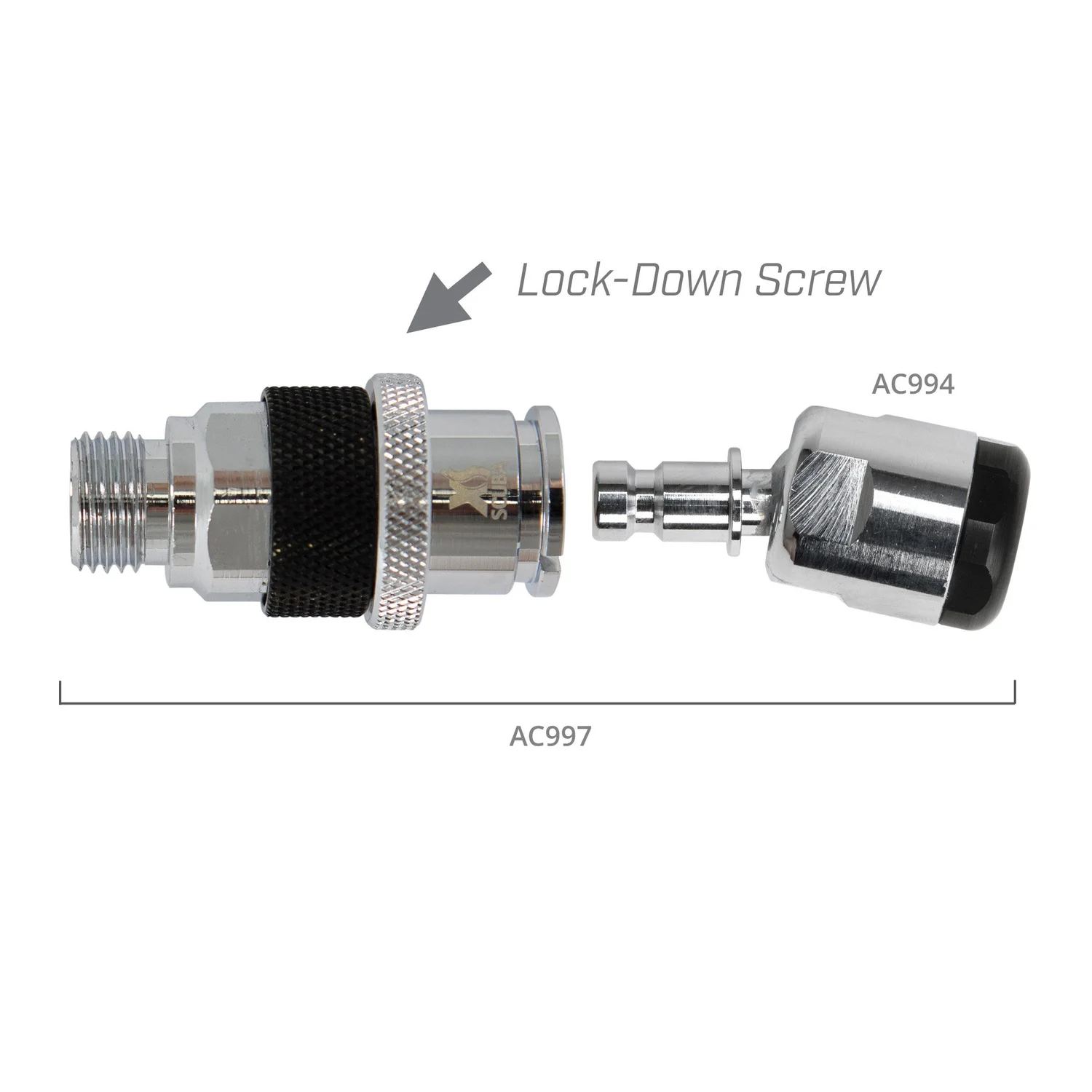 Brass Hose QD with swivel