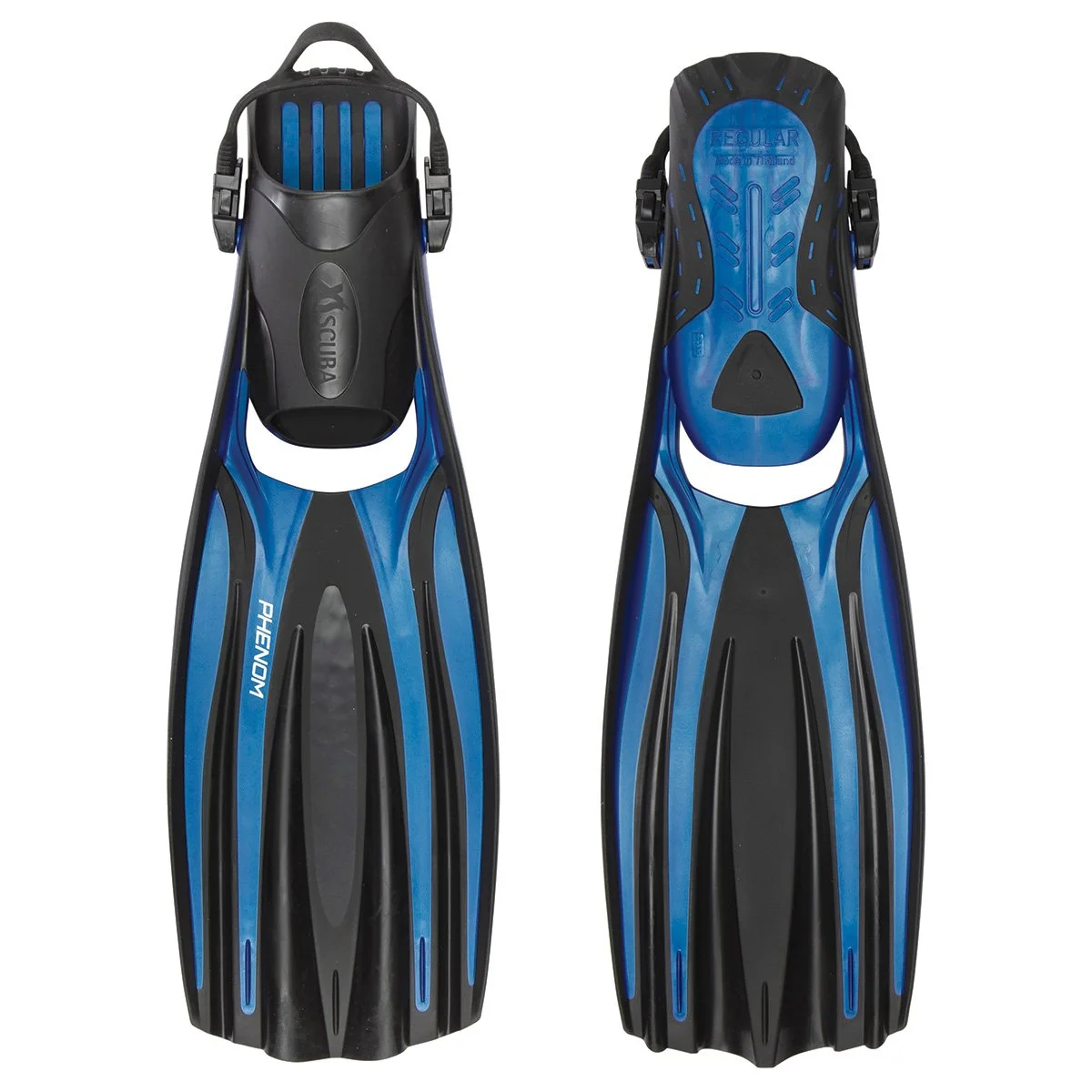 Phenom Fins, LARGE, Blue