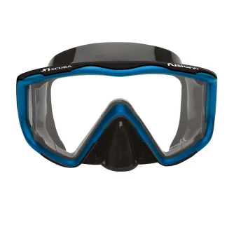 Mask - Fusion3 BlkSil/Blue Ice