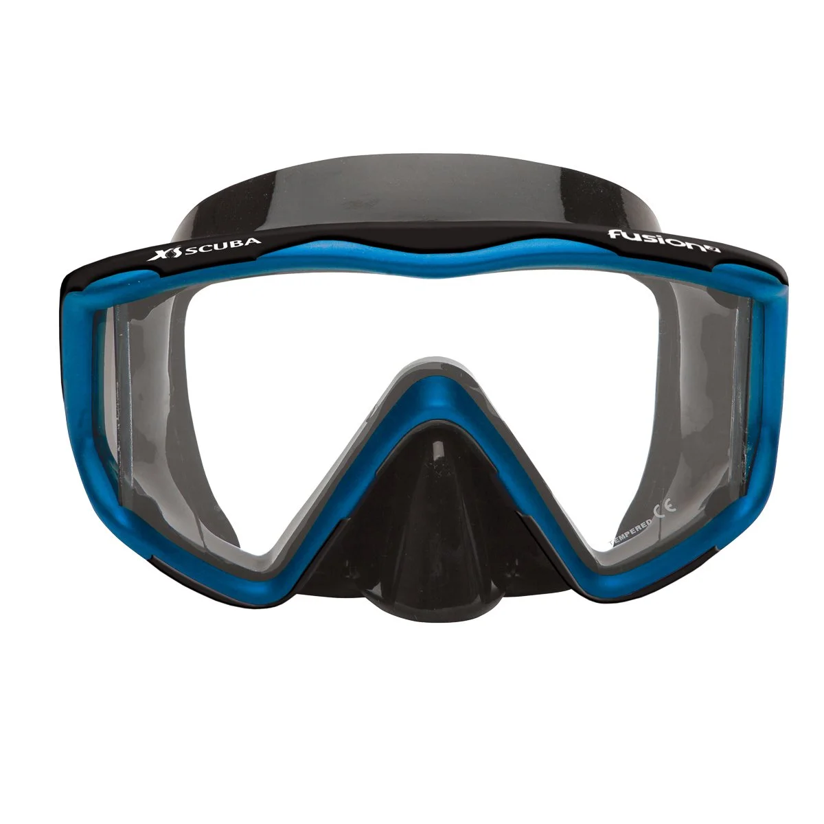Mask - Fusion3 BlkSil/Blue Ice