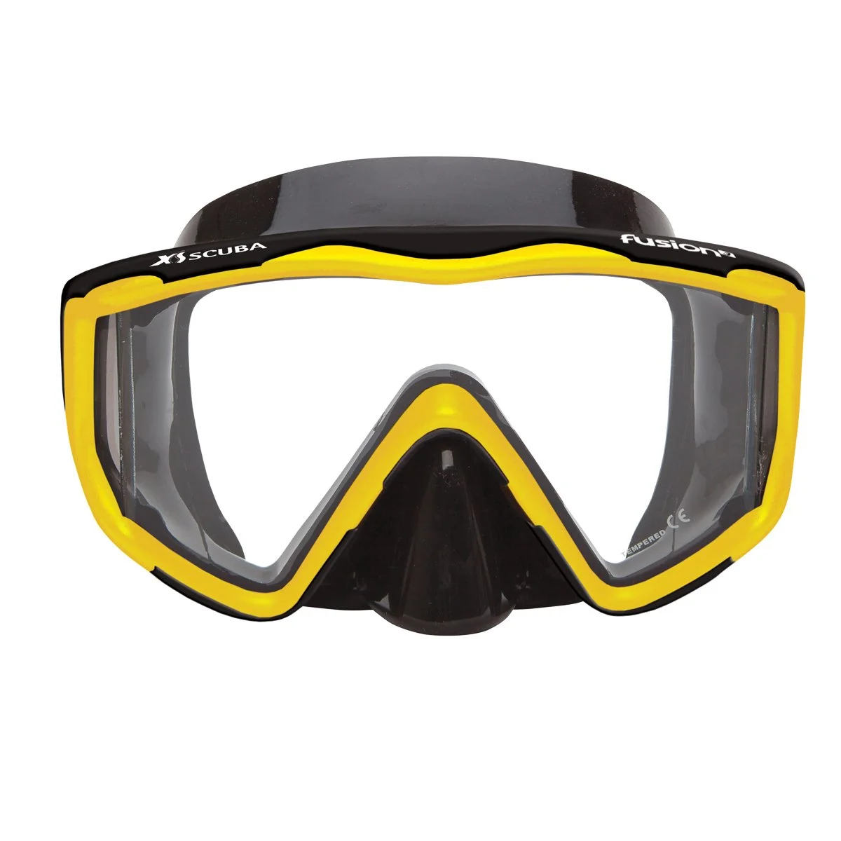 Mask - Fusion 3 BlkSil/Yellow