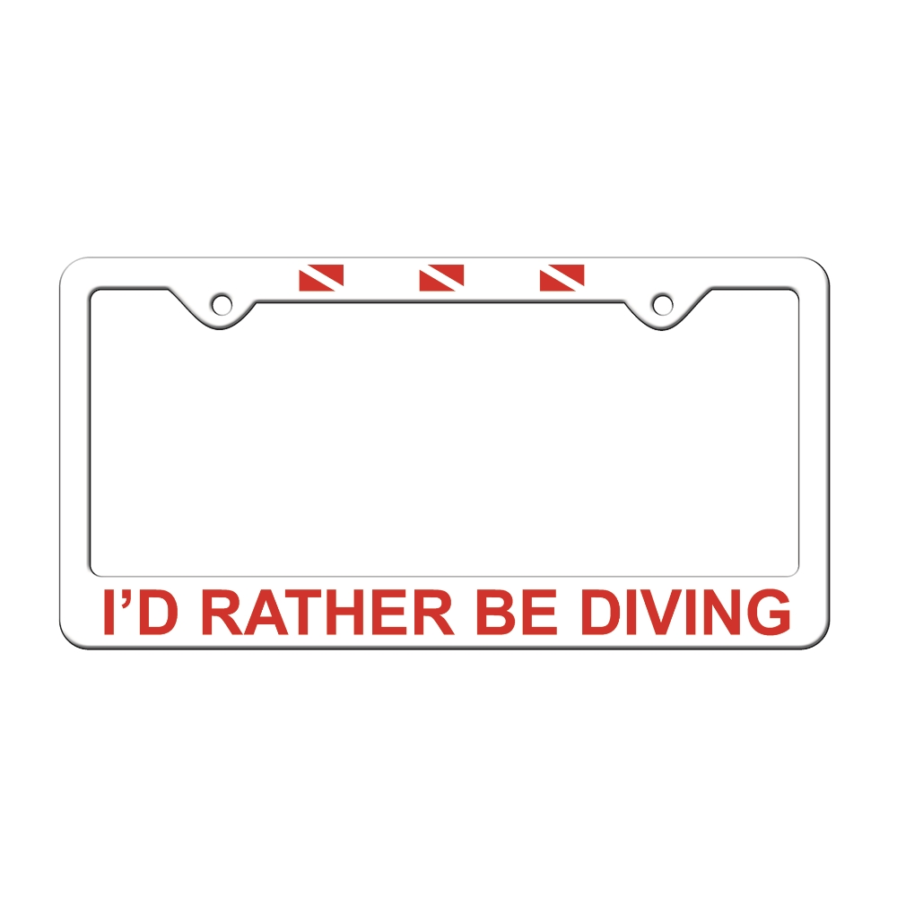 Innovative Scuba -License Frame Scuba Diver