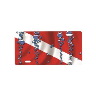 Innovative Scuba -22 Lic.Plate Metal Diveflag