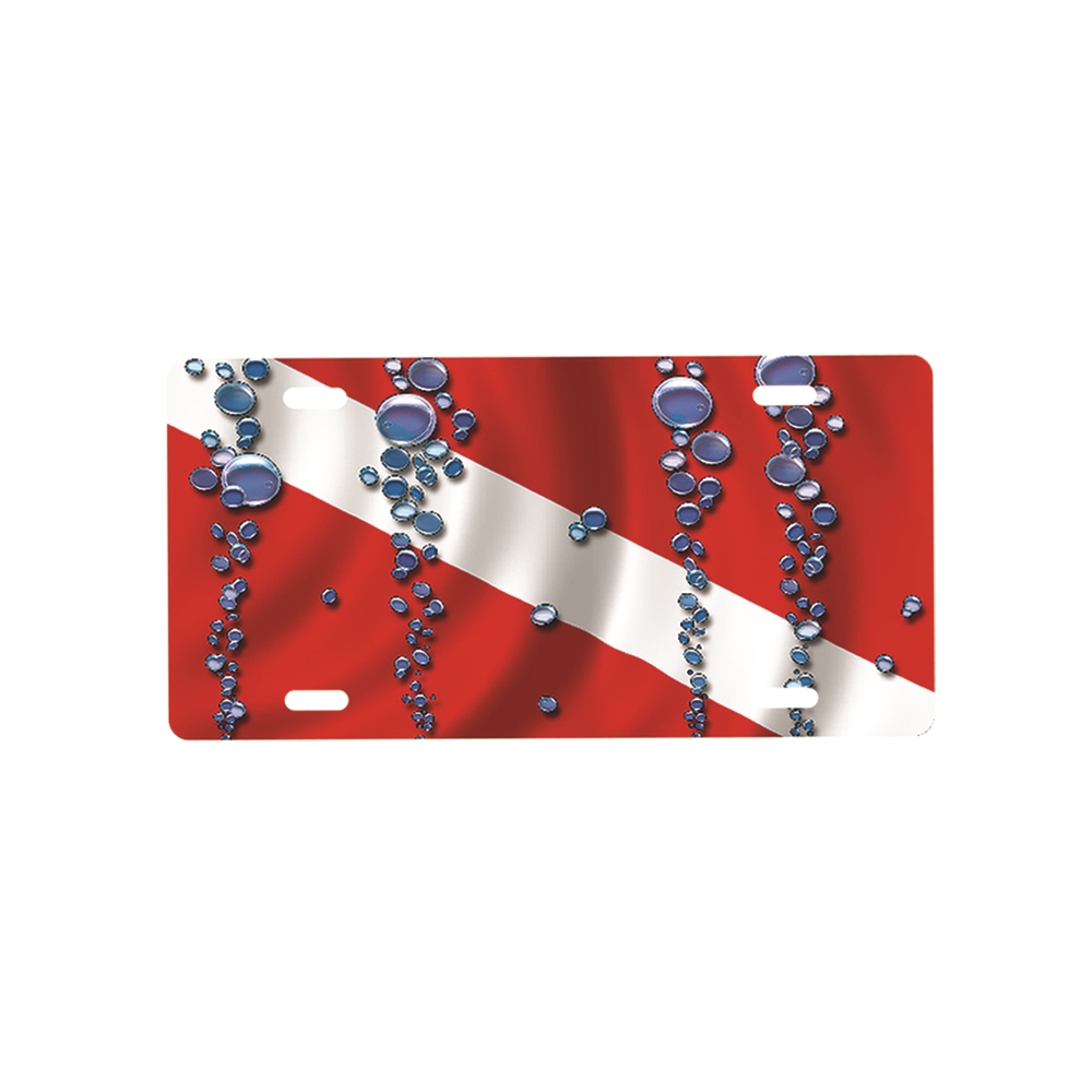 Innovative Scuba -22 Lic.Plate Metal Diveflag