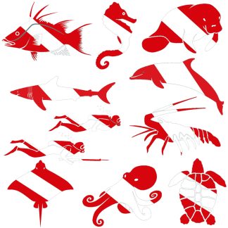 Innovative Scuba -Diecut Bumpersticker
