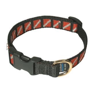 Innovative Scuba - 20 Dive Flag Pet Collar Med