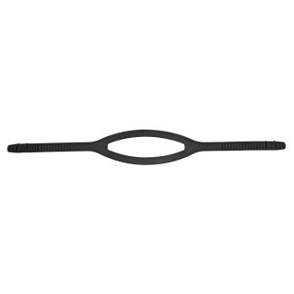 Silicone Mask Strap-Spilt Black
