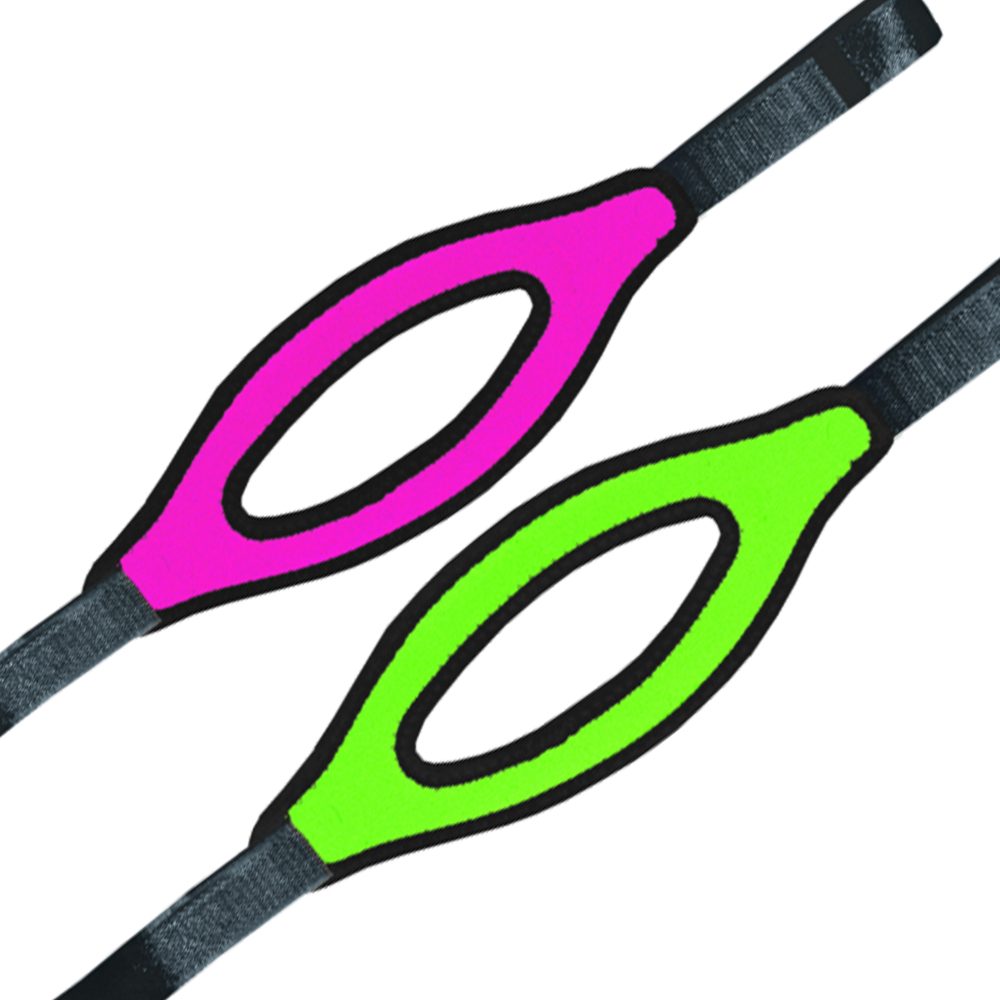 Innovative Scuba - Split Mask Straps Pk/grn