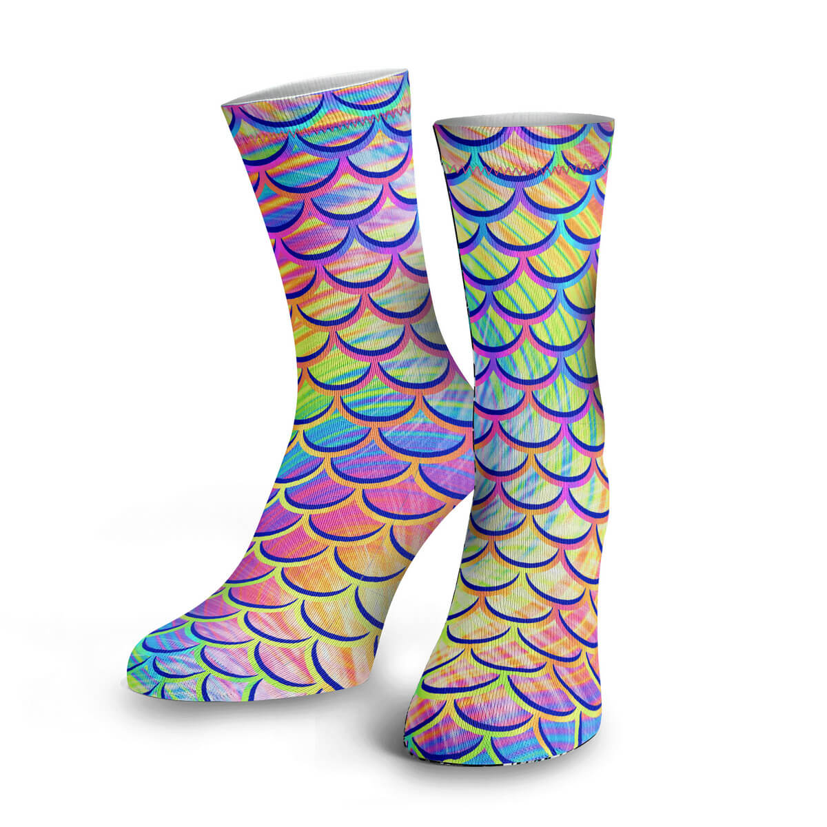 Psychedelic Mermaid Dive Socks