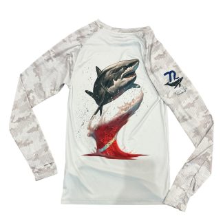 Sea Fear - Great White Unisex Long Sleeve Performance Tee