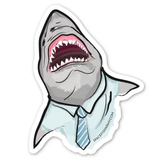 Office Shark VInyl Sticker