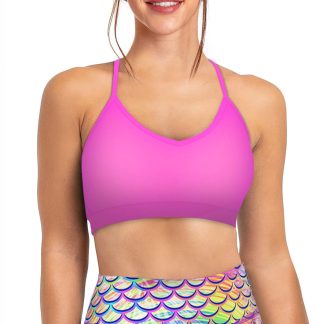 Sunset Pink Bikini Sports Bra Hybrid
