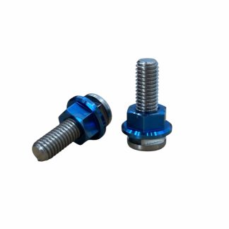 Helium Dive - Titanium STA Fastener Set with Blue Nuts