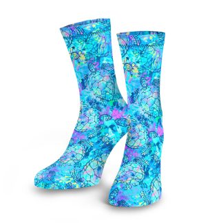 Turtle Tie Dye Dive Socks