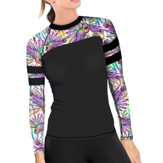 White Lionfish Roars Rash Guard