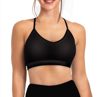 Night Dive Black Bikini Sports Bra Hybrid