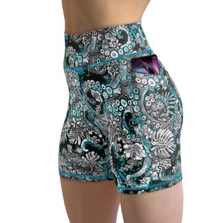 Electric Blue Octofloral Shorts