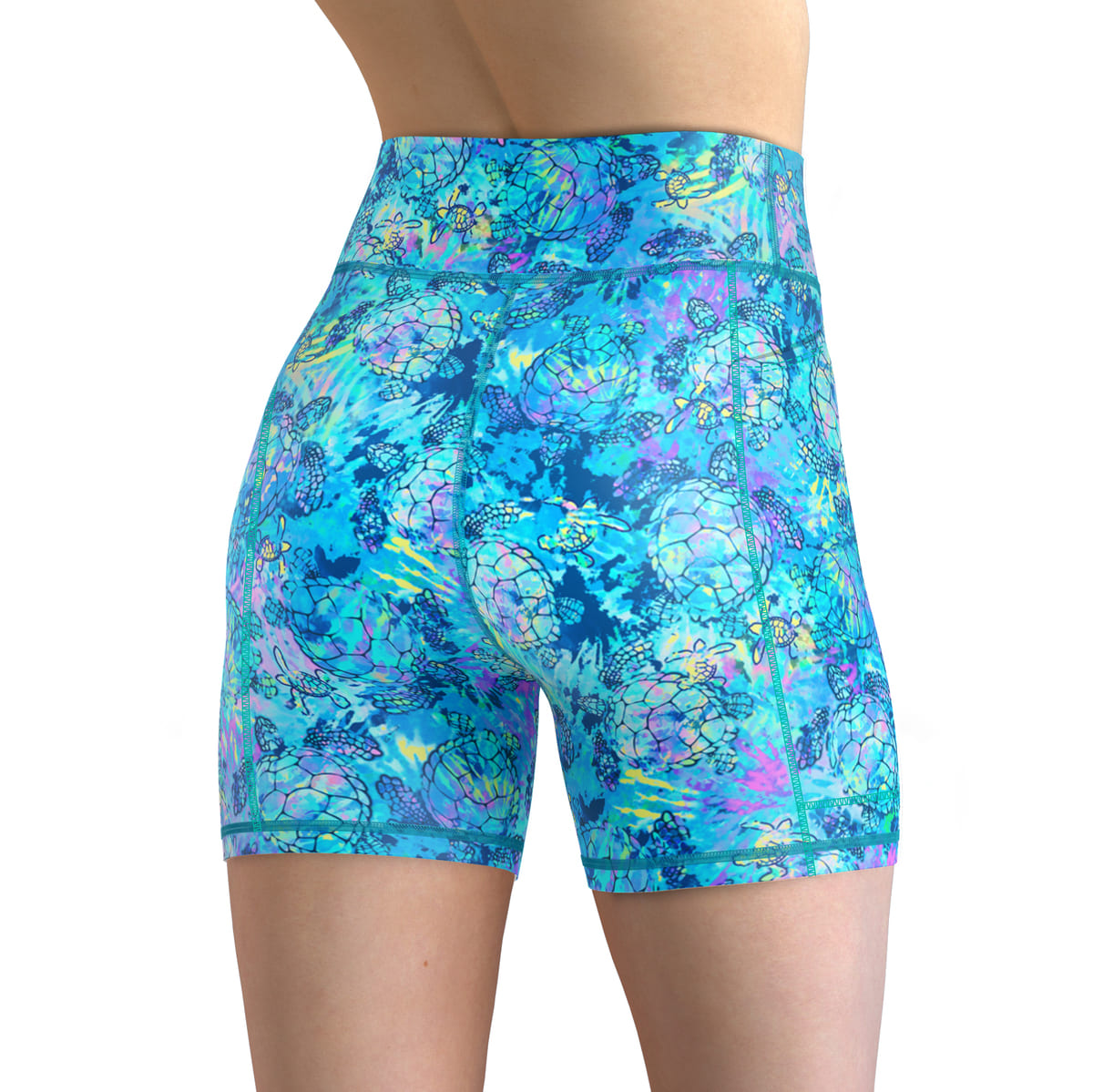 Turtle Tie Dye Shorts - Image 2